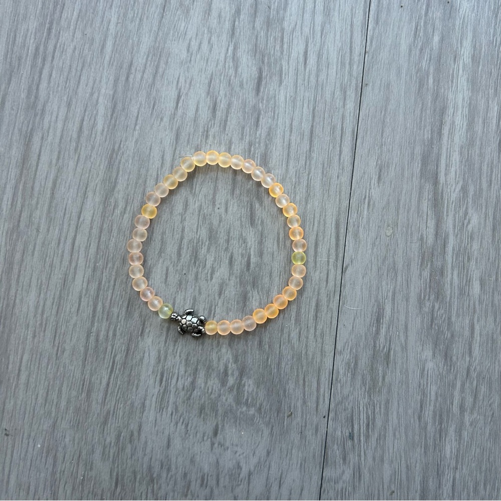 Orange turtle bracelet